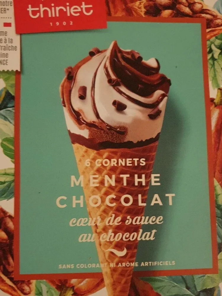 Cornet menthe chocolat thiriet