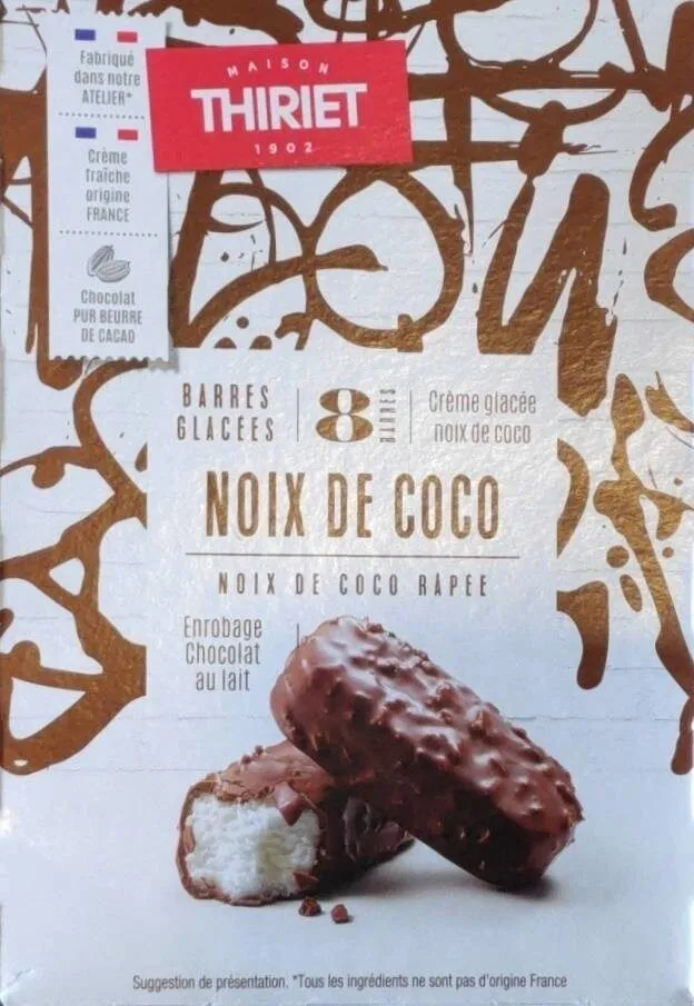 Barres glacées noix de Coco