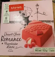 Dessert glacé Romance Framboise Litchi