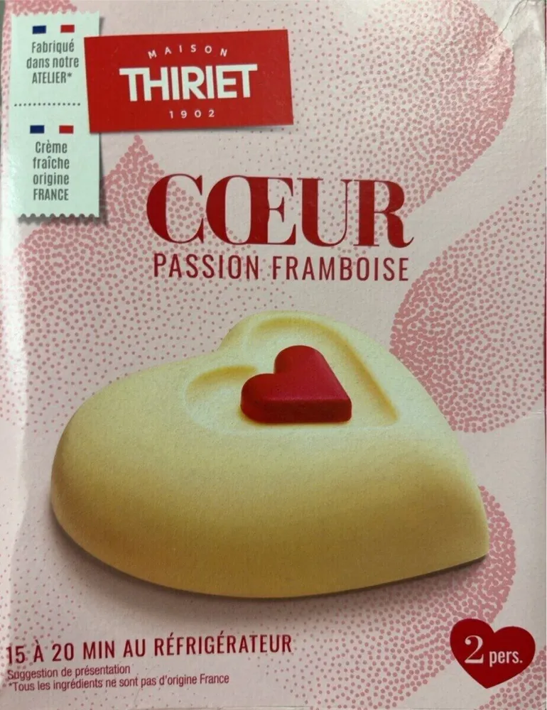 Cœur passion framboise