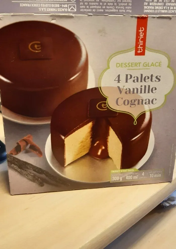 4 palets vanille cognac