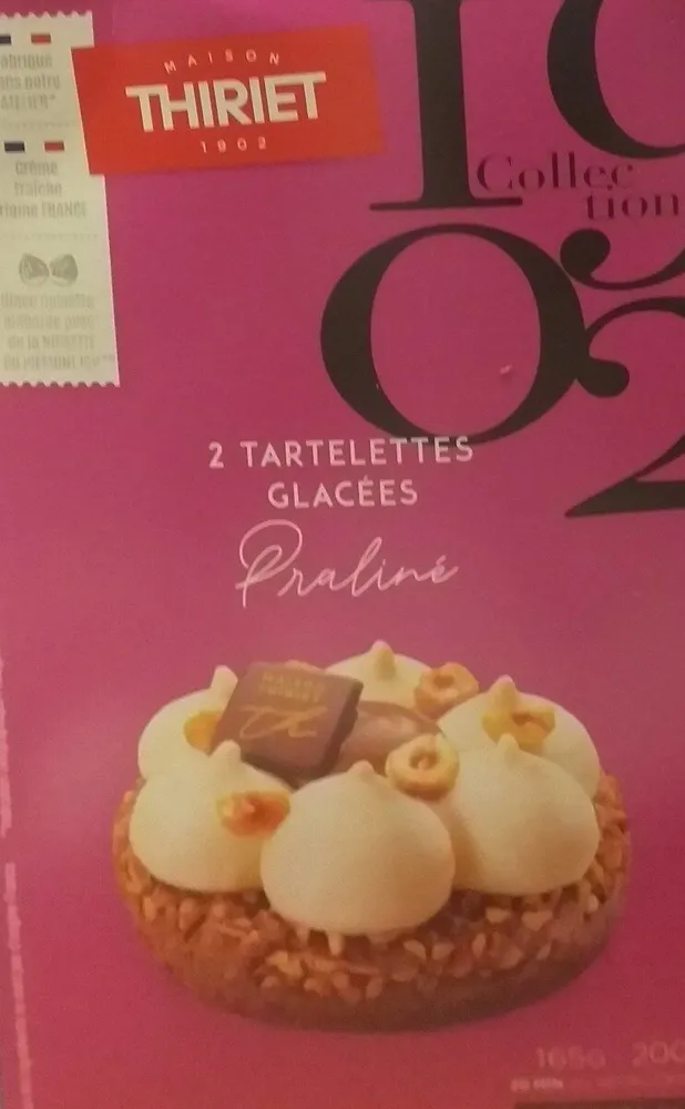 2 tartelettes glacées praliné