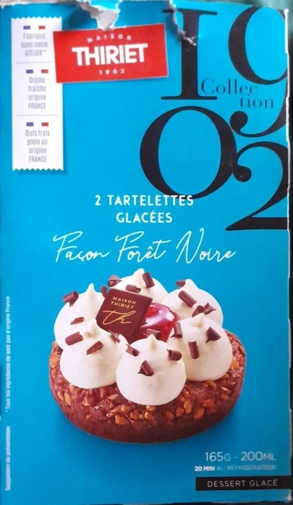 2 tartelettes glacées Façon Forêt Noire