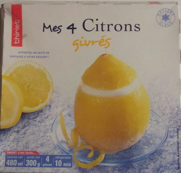 Mes 4 citrons givrés