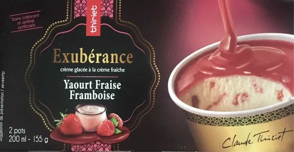 Exubérance - Yaourt Fraise Framboise