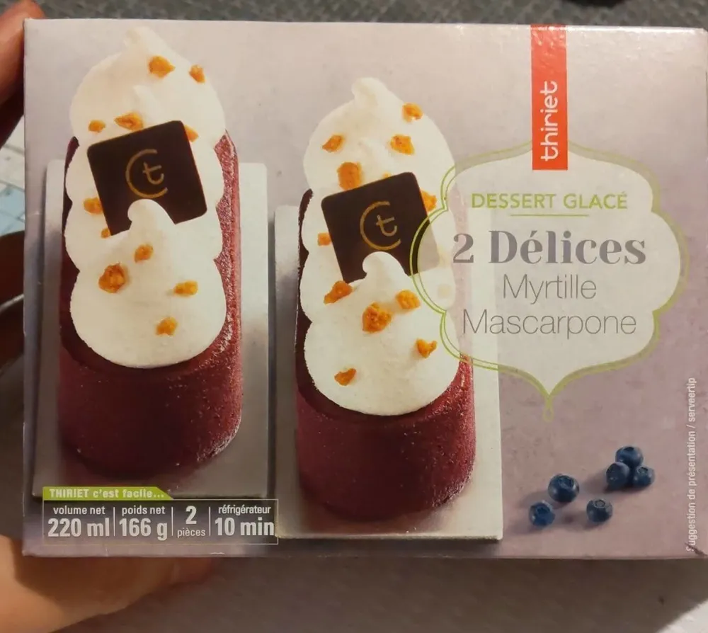 2 Délices Myrtille Mascarpone