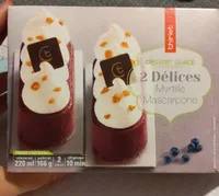 2 Délices Myrtille Mascarpone