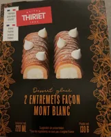 2 entremets façon Mont Blanc