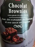 Glace brownies chocolat