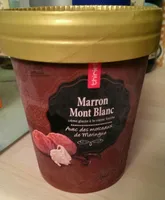 Marron mont blanc crème glacée