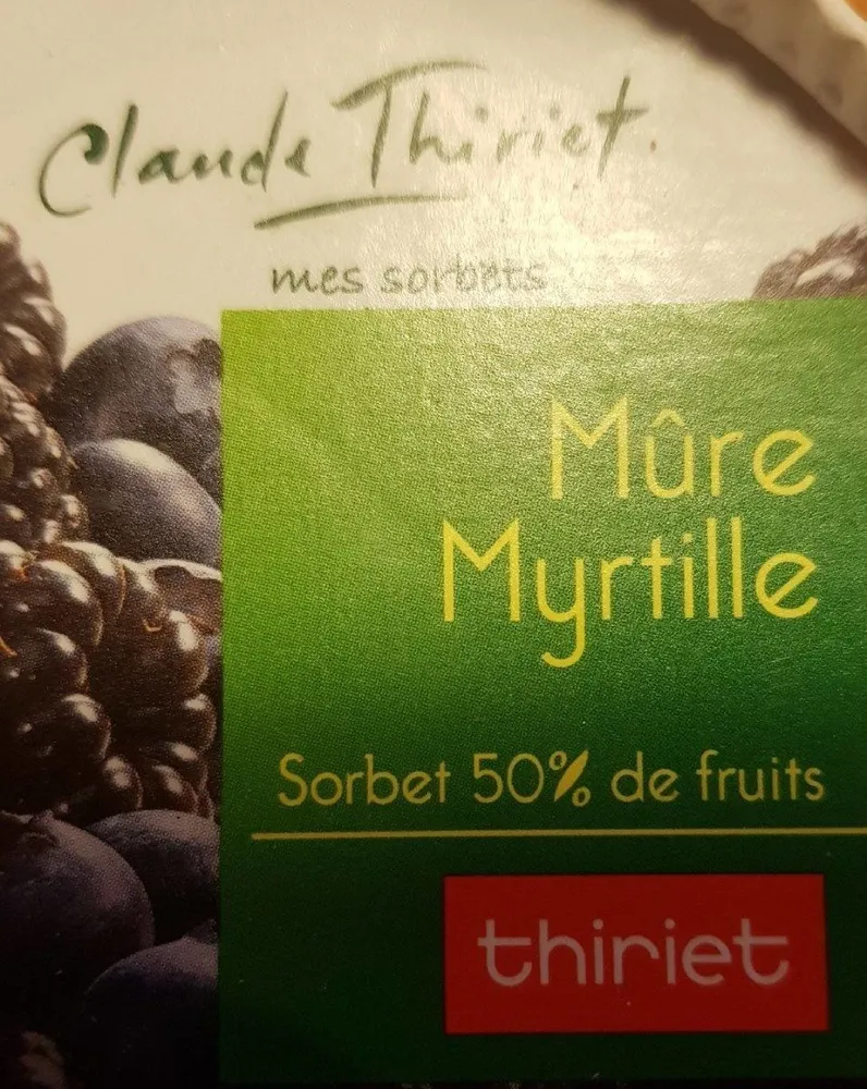 Sorbet mûre myrtille
