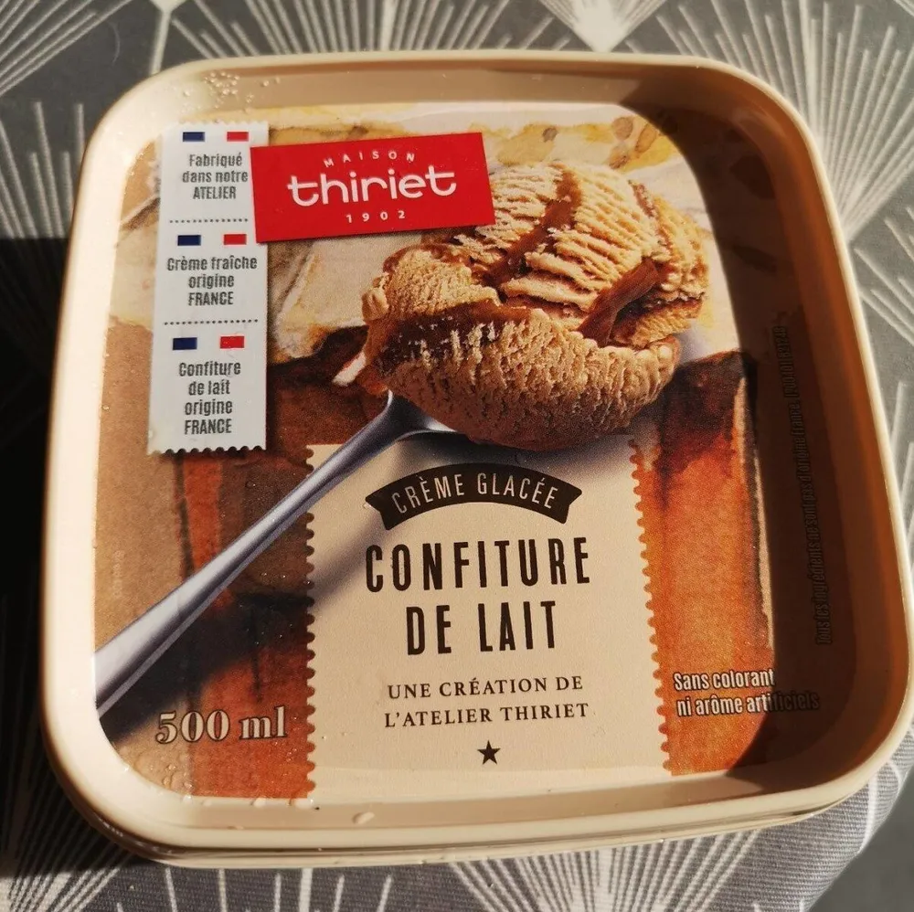 Crème glacée confiture de lait