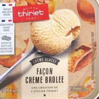 Creme glacee facon creme brulee