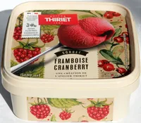 Sorbet framboise cranberry