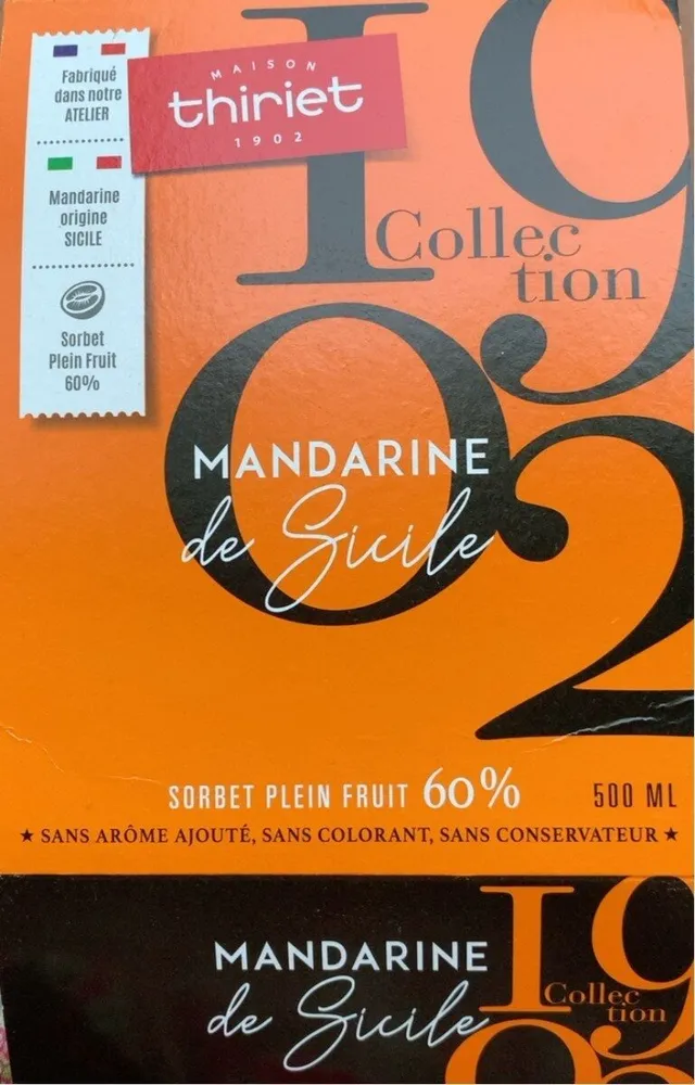 Mandarine de Sicile Glace