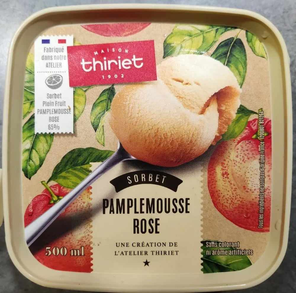 Sorbet pamplemousse rose