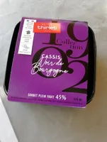 Sorbet cassis noir de bourgogne