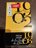 Sorbet pêche jaune de la vallée  du Rhône