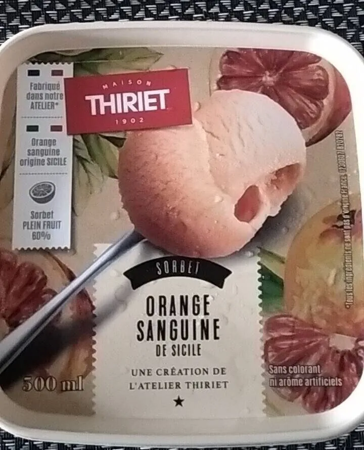 Sorbet orange sanguine