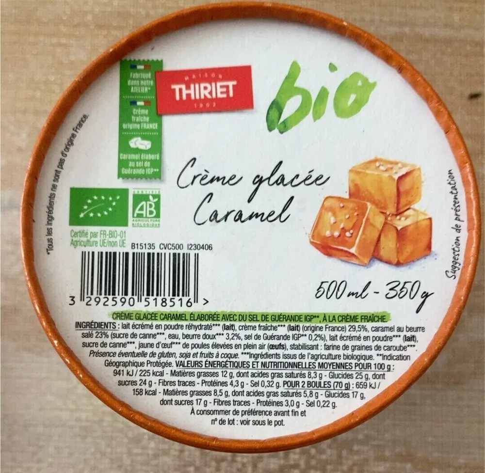 Creme glacee caramel