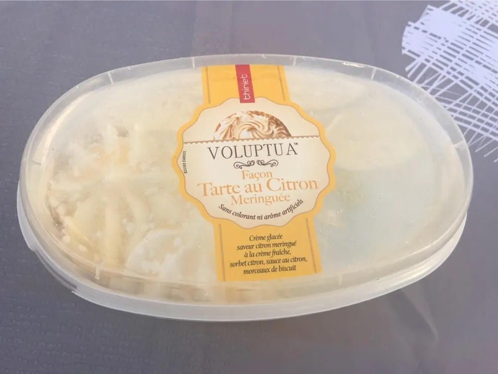 Crème glacée façon tarte au citron meringuée