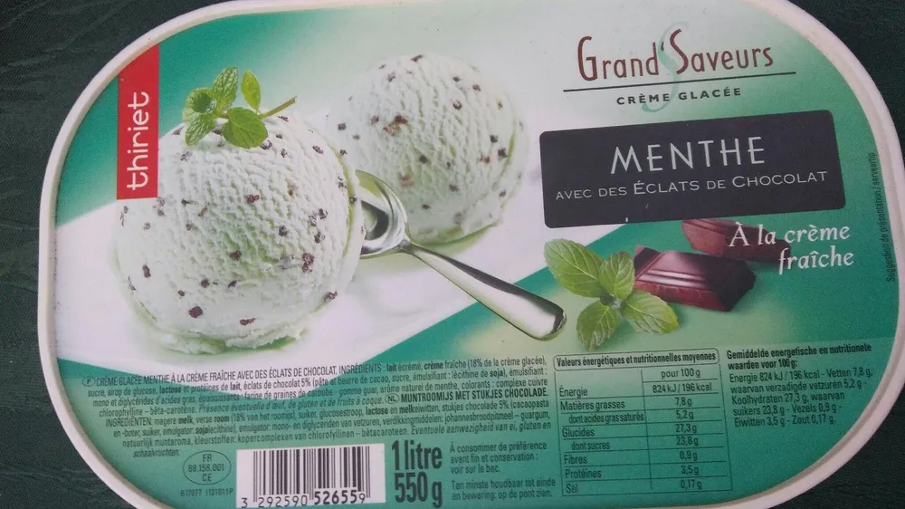 Menthe avec eclats de chocolat