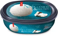 Crème glacée Noix de coco et noix de coco râpée