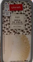 Glace noix de coco avec noix de coco Rapée