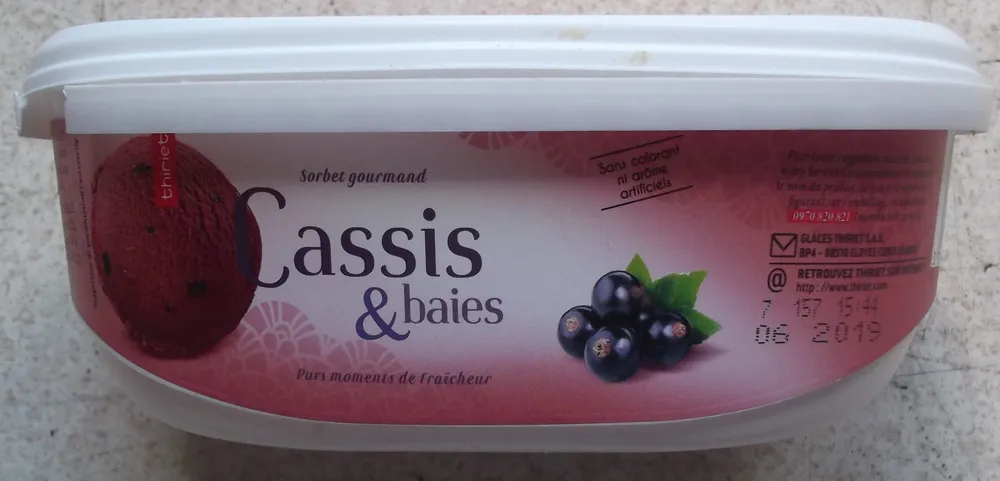 Cassis & baies - Sorbet gourmand