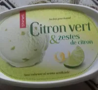 Sorbet citron vert et zestes