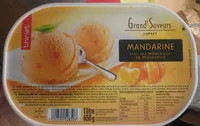 Sorbet mandarine avec des morceaux