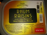 Glace rhum raisins