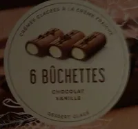 6 bûchettes chocolat vanille