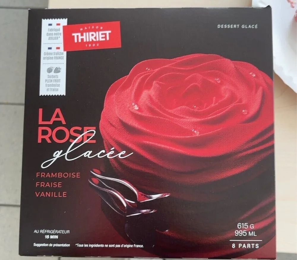 La rose glacée framboise fraise vanille