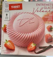 Entremets glacé fraise mascarpone vanille