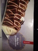 Buche feuilletée chocolat praliné vanille