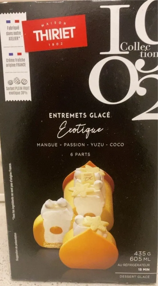 Entremets glacé exotique collection 1902
