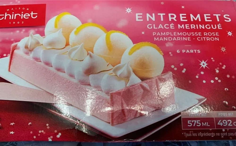 Entremet glacé meringué