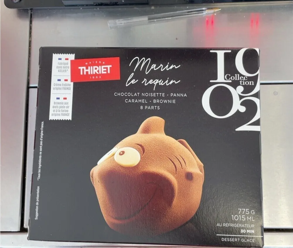 Marin le requin chocolat noisette