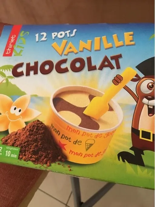 12 pots Vanille Chocolat