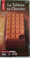 La tablette au chocolat.  Pâtisserie surgelée