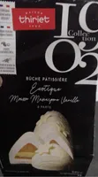 Buche pâtissière Exotique Mousse Mascarpone Vanille