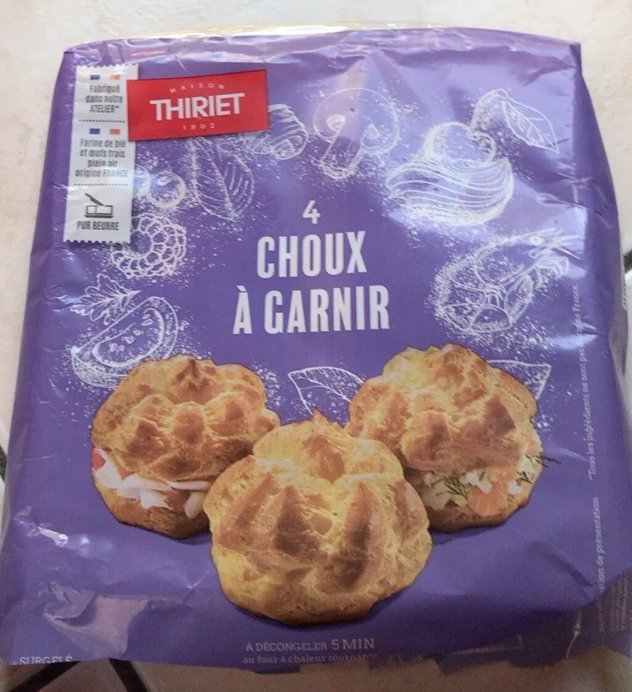 4 choux à garnir