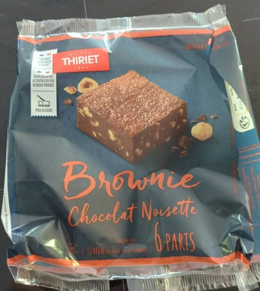 Brownie chocolat noisette