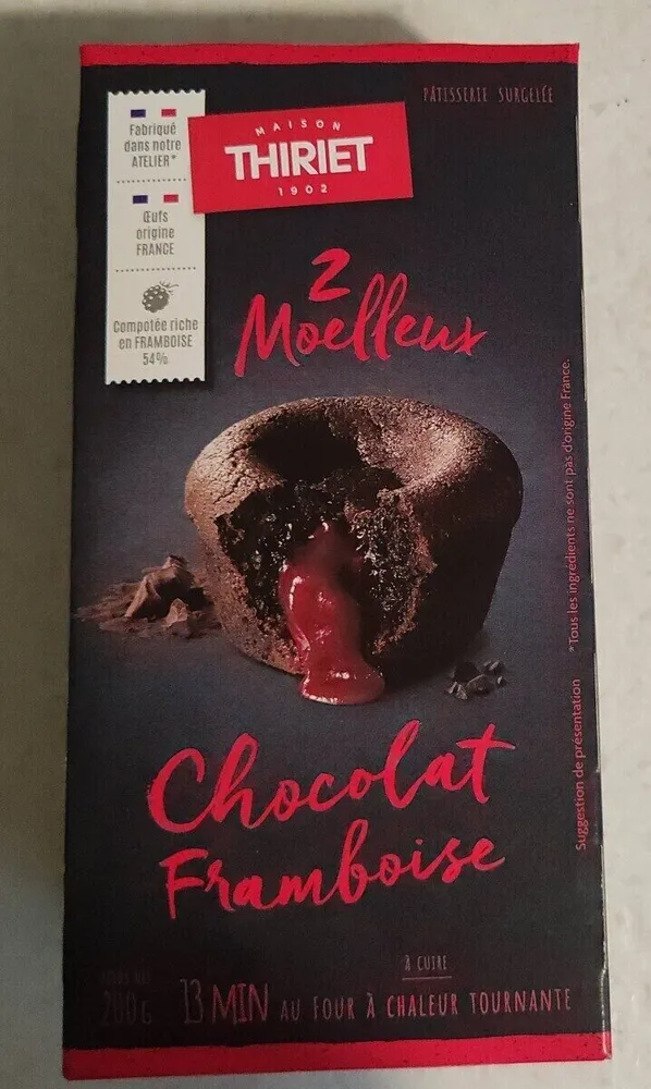 Moelleux chocolat framboise