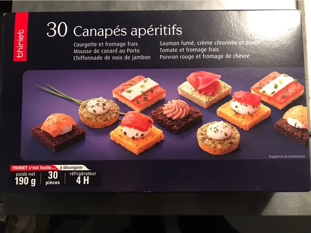 30 canapes aperitifs