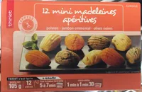 12 mini madeleines apéritives