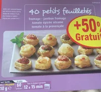 40 petits feuilletés