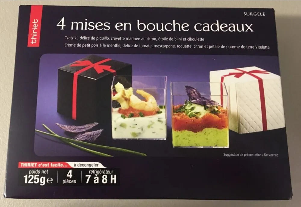 4 mises en bouche cadeaux