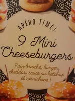 9 mini cheeseburgers